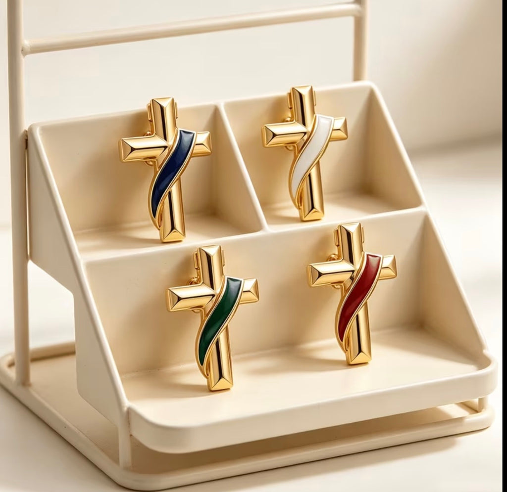 Cross Lapel Enamel Lapel Pin