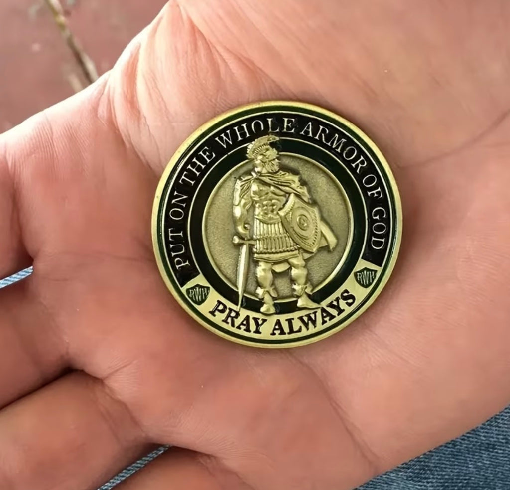 Armor of God Christian Challenge Coin | Ephesians 6:11–18