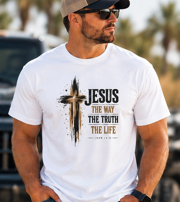 Jesus — The Way, The Truth, The Life Christian T-Shirt | John 14:6