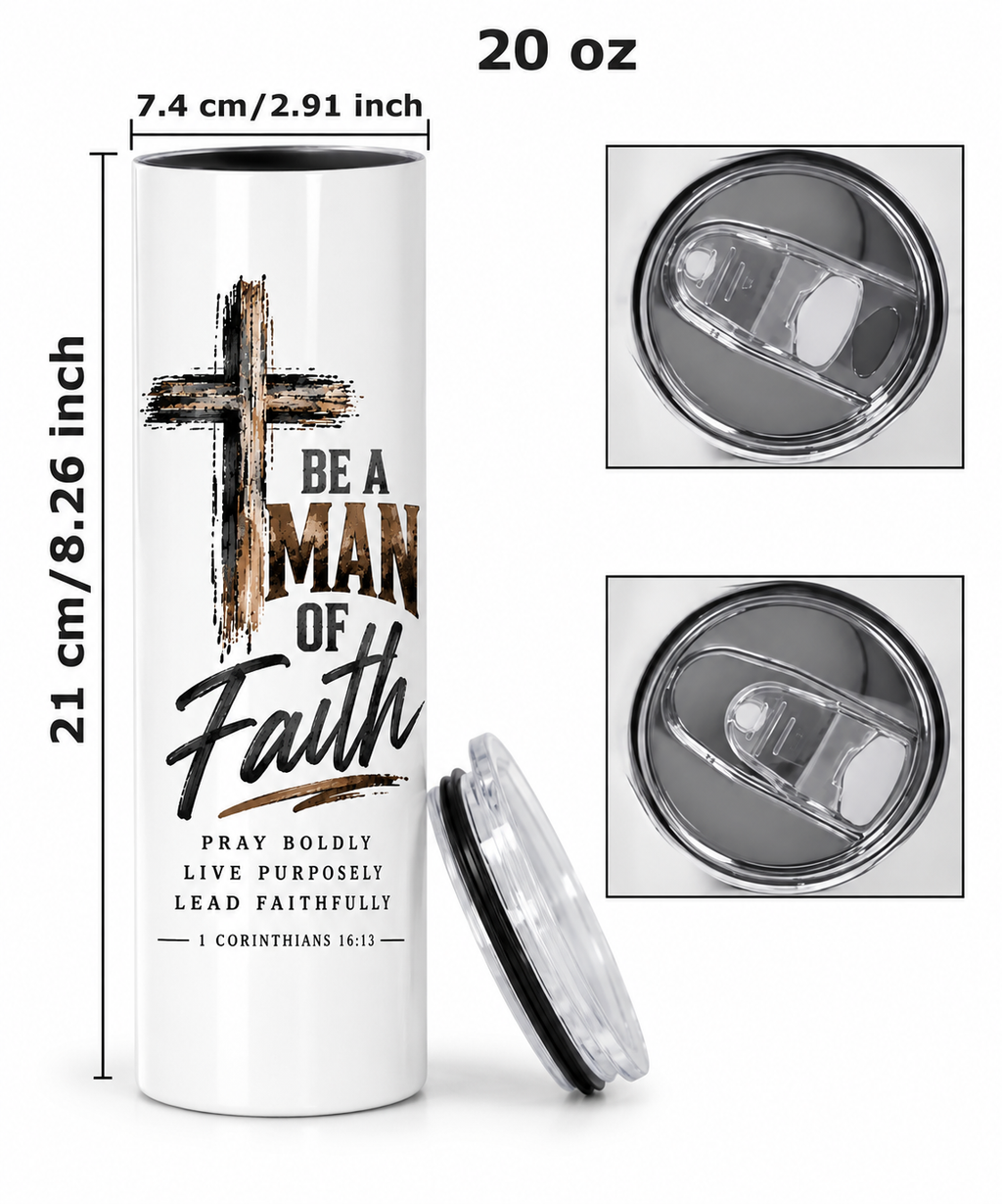 Sips of Faith | Man of Faith 20oz Tumbler