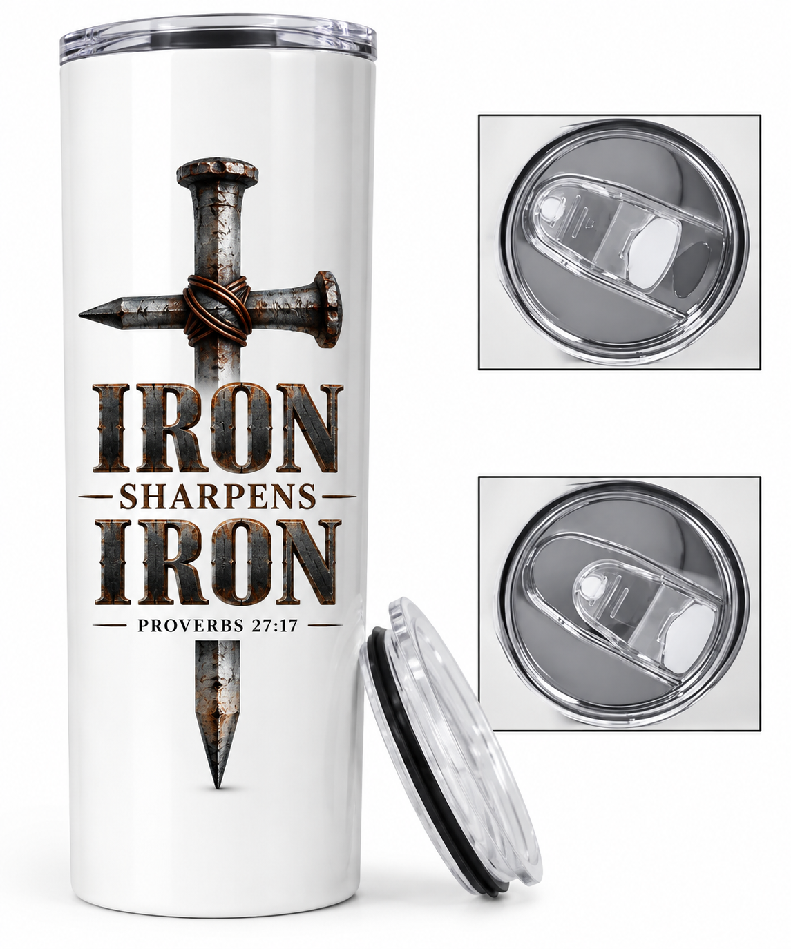 Sips of Faith | Iron Sharpens Iron 20oz Tumbler (Copy)