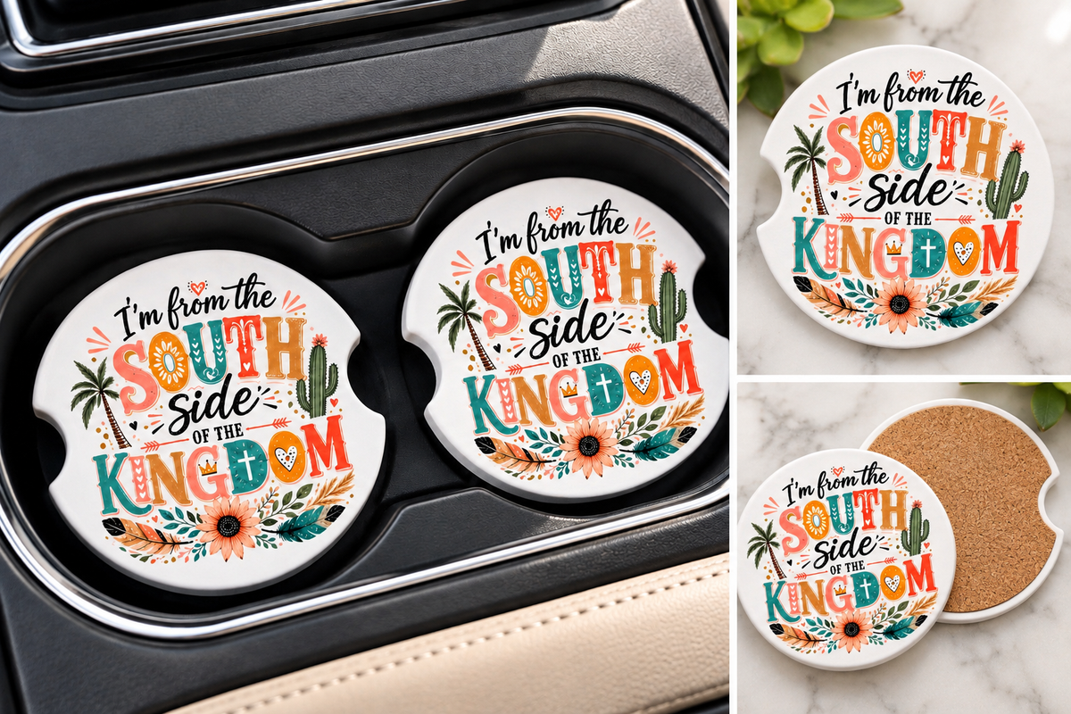 South Side of the Kingdom | Christian Car Coaster