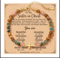 Sister in Christ Cross Bracelet | Faith Friendship Gift