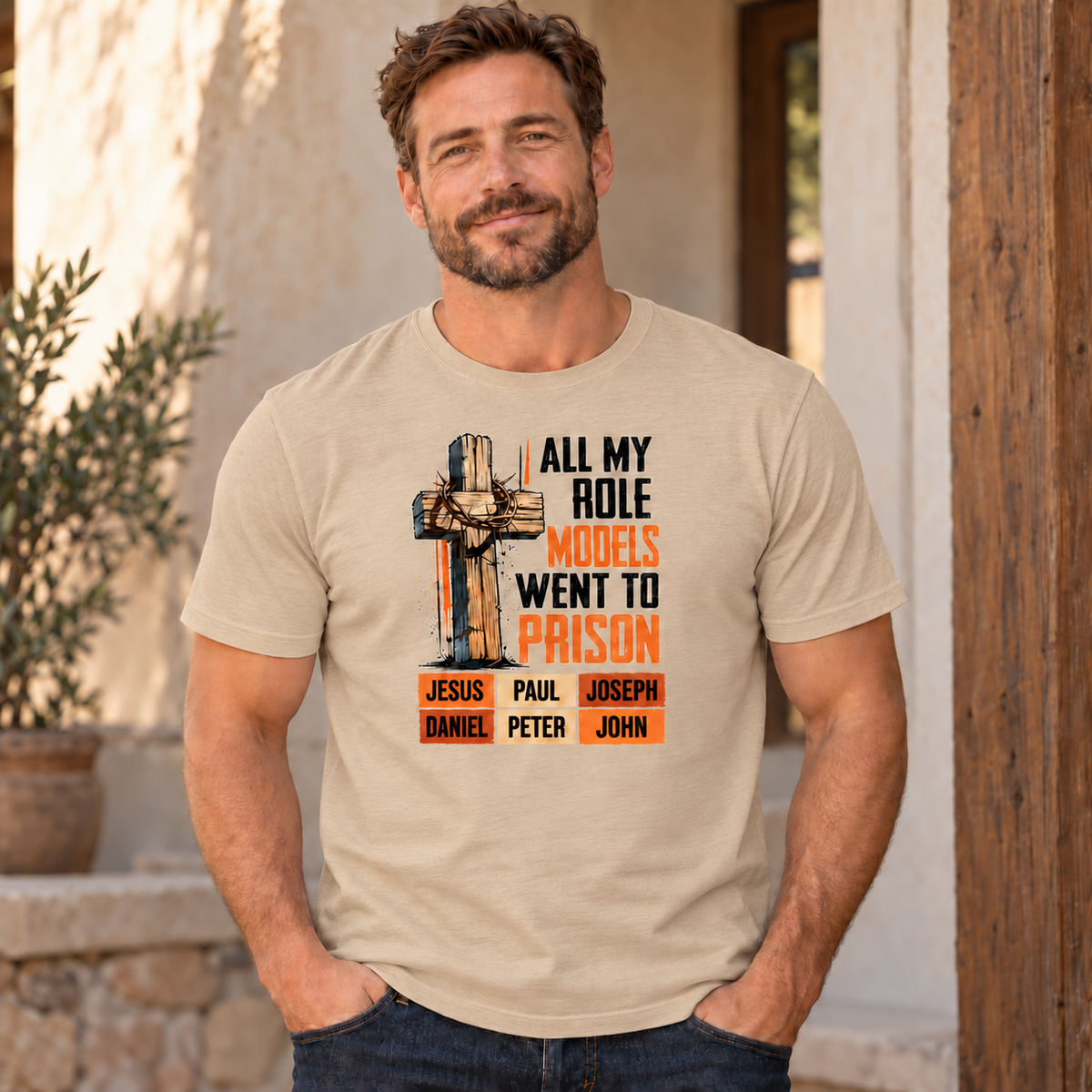 All My Role Models Went to Prison, The Life Christian T-Shirt